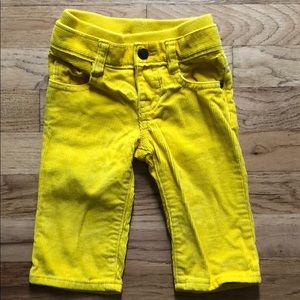 Baby Gap yellow corduroy pants